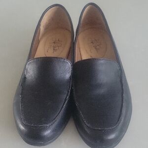 Size 7 Stride Rite Black Leather Loafers New
